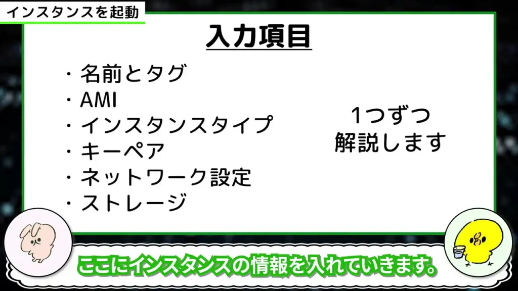 入力項目