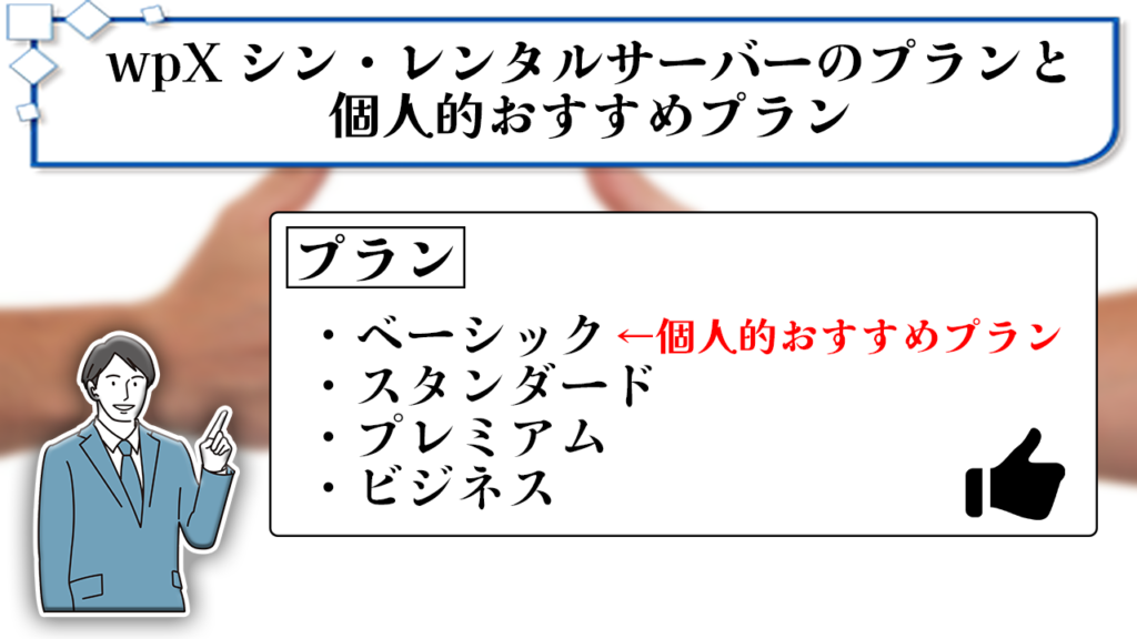 wpX シン・レンタルサーバーのプランとおすすめプラン