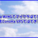 【必見】ConoHa WINGではマイクラやARKはできない!間違わないように注意!